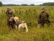 It is Canada goose on the menu in the family Salo. It is Mervi Salo who get's the big bird from Ravensbank Tip (Tipi) and son Kalle who holds the first bird retrieved by Tipi that day.